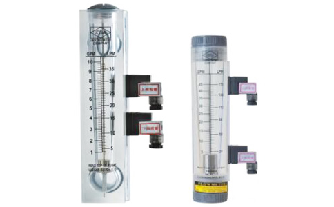 帶報警(jing)開關式(shi)有機玻(bo)璃轉子(zi)流量計(ji)圖示