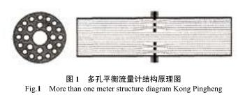 多孔平(ping)衡流量(liang)計結構(gou)原理圖(tu)
