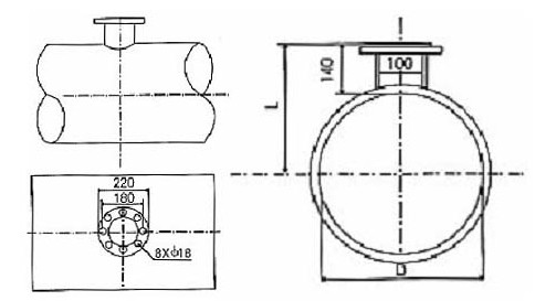 插(cha)入式渦街(jie)流量計安(an)裝尺寸圖(tu)